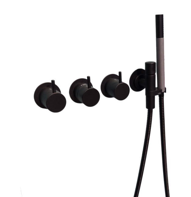 Vola innbyggt baðsett - Matt svart